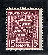 SBZ- Provinz Sachsen Mi.-Nr. 80 Xa Plattenfehler I, postfrisch FA. Dr. Jasch.