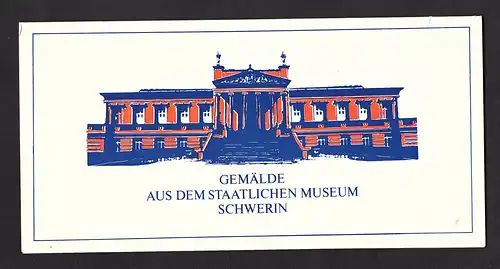 DDR - Gedenkblatt, Gemälde aus dem Staatlichen Museum Schwerin, D1982-3