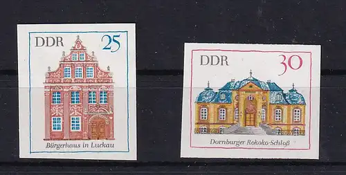 DDR. Mi.-Nr. 1437 - 1438  U als End-Phasendrück, postfrisch.