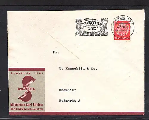 DR. Reklame-Brief Möbelhaus Carl Stielow,Berlin