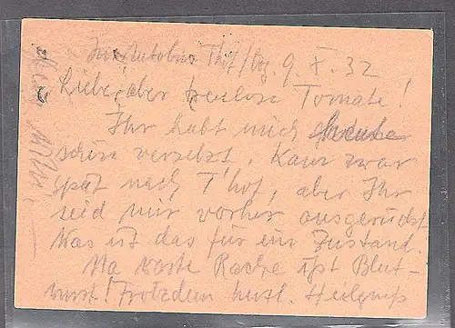 Danzig, Ganzsache Mi.-Nr. P 41  gestempelt MS. 07.4