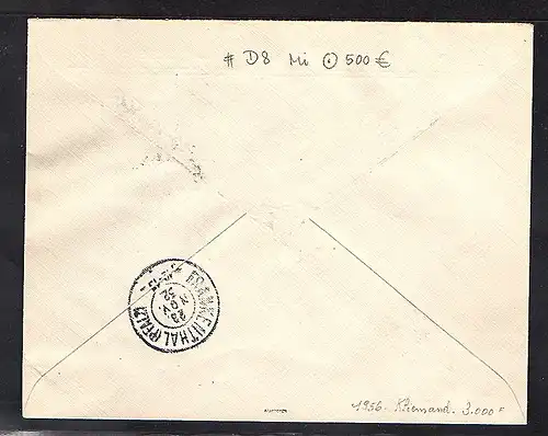 Liechtenstein, R-Brief  Mi.-Nr. D. 8