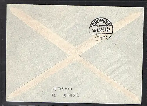 Liechtenstein, R-Brief  Mi.-Nr. D. 9 + 10