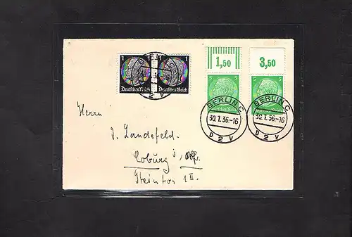 DDR. Fernbrief mit. Mi.-Nr. 515 OR. P + W.