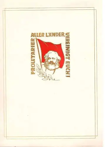 DDR - Gedenkblatt, Proletarier aller Länder vereinigt euch!, A2-1968 a