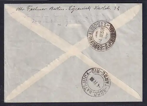 DR., Zeppelin-Brief, Südamerika Fahrt mit MeF. 607 nach Brazil