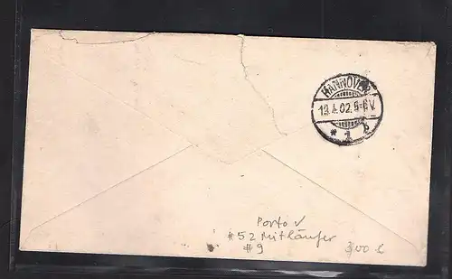 Deutsche Kolonie Kamerun Fernbrief  mit  Mi.-Nr.9 + Mitläufer 52.