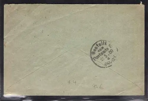 Deutsche Post  in Marocco, Fernbrief mit  Mi.-Nr. 4