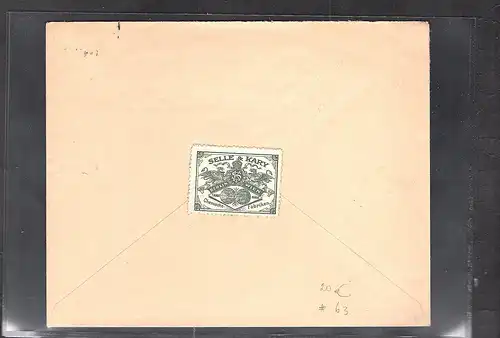 Privatpost,  Berliner Packetfahrt, EF. Mi.-Nr. 63