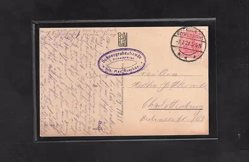 DR. Infla- Fern-Karte mit EF.  Mi.-Nr. 145 b / F, Befund BechtoldBPP.