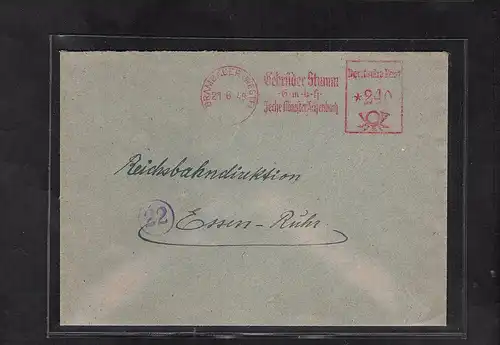 Bizone, Fernbrief mit  Frei.-St. 10 Fach-Frankatur war für kurze Zeit möglich !