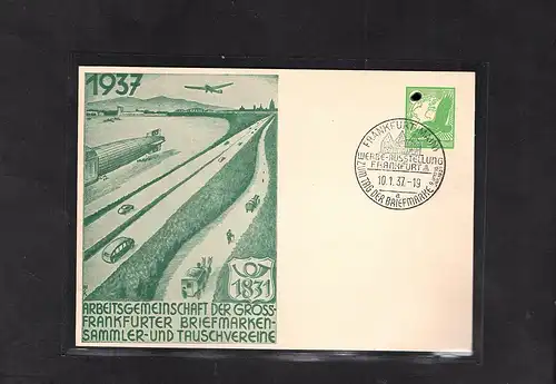 DR., Privatganzsache PP 142-C21,  gestempelt