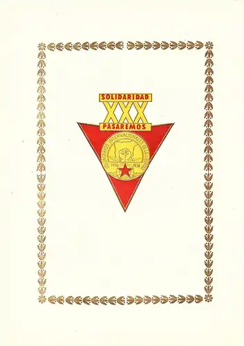 DDR - Gedenkblatt, XXX Solidaridad Pasaremos A4-1966