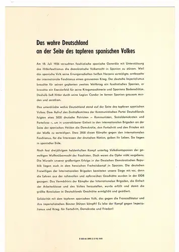 DDR - Gedenkblatt, XXX Solidaridad Pasaremos A4-1966