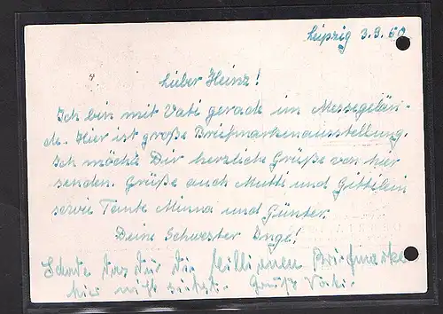  DDR.  Mi.-Nr. 273 c auf Fernpostkarte, Befund KönigBPP.