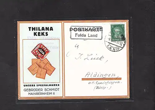 DR. Reklamekarte, Thilana Keks Schmidt Fulda.