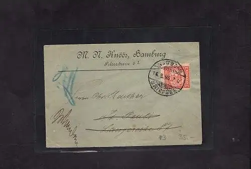 Privatpost, Hamburg EF. Mi.-Nr. 3