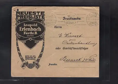 DR. Reklamebrief  Leopüld Erlenbach Fürth i. B: