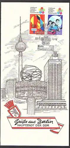 DDR - Gedenkblatt, Grüße aus Berlin, C1-1973