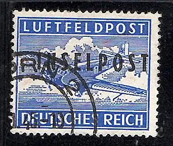 Dt. Feldpost II.Weltkrieg Mi.-Nr. 1 A  Ausgabe von Rhodos gestempelt, FA. Mogler