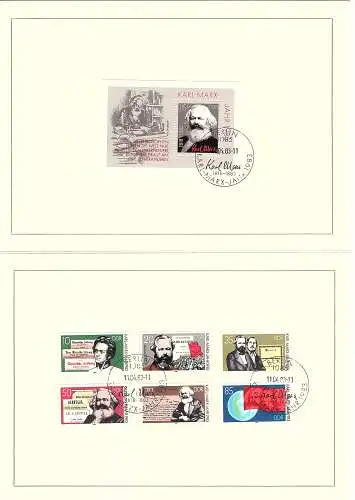  DDR - Gedenkblatt, Karl-Marx-Jahr 1983, B16-1983