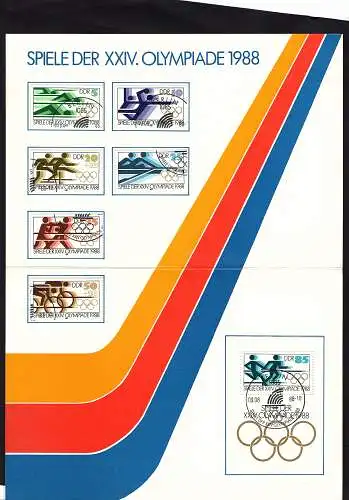 DDR - Gedenkblatt, Spiele der XXIV. Olympiade 1988, D1988-4