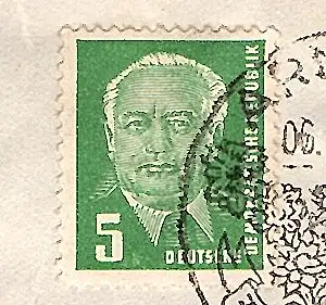 DDR. Mi.-Nr. 322 PF I auf Fernbrief gelaufen.