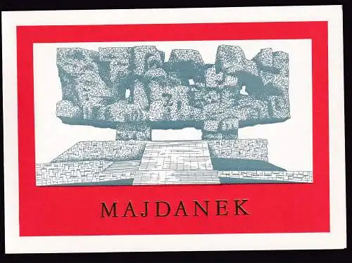 DDR - Gedenkblatt, Majdanek, B16-1980