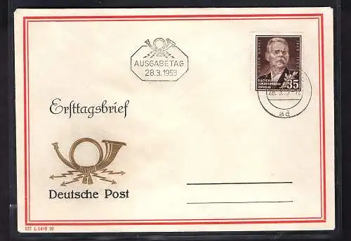 DDR. FDC. Mi.-Nr. 354 