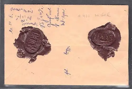 DR. Mi.-Nr. 422 EF. auf Wertbrief