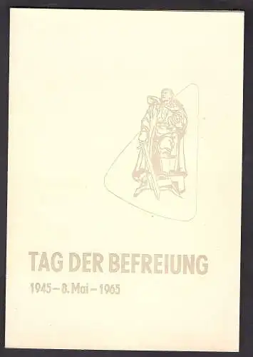 DDR - Gedenkblatt, Tag der Befreiung  B3-1965.