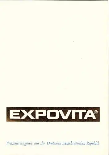 DDR - Gedenkblatt, Expovita A1-1973
