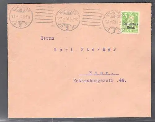 DR. Drucksache mit EF.Mi.-Nr. 119, FA. TworekBPP.