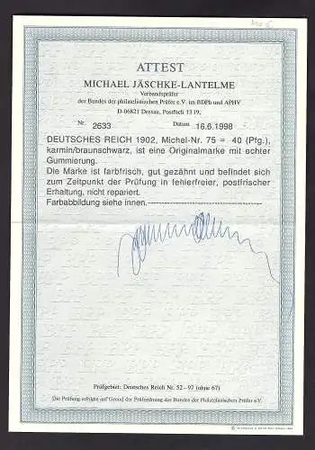 DR. Mi.-Nr. 68-77 postfrisch, sign. Jäschke-LBPP.+ Befund+ FAs