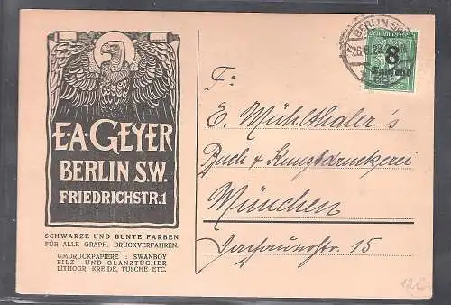 DR. Reklamekarte, Druckerei E.A. Geyer, Berlin.