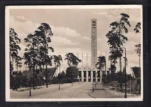 DR. MeF. Mi.-Nr. 609 auf Karte mit seltenem St. Olympia Lager Döberitz