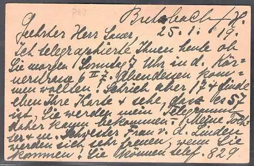 DR. Ganzsache Mi.-Nr. P 97 + 3 x Mi.-Nr. 86 als Eilbote-Fernkarte gelaufen.