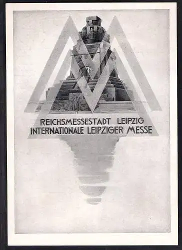 DR. Reklamekarte zur leipzigermesse 1940