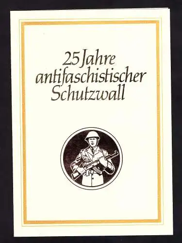 DDR -Gedenktblatt, 25 Jahre antifaschistischer Schutzwall B23-1986