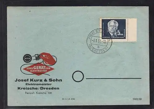 DDR. FDC. Mi.-Nr. 255 FA. KönigBPP.