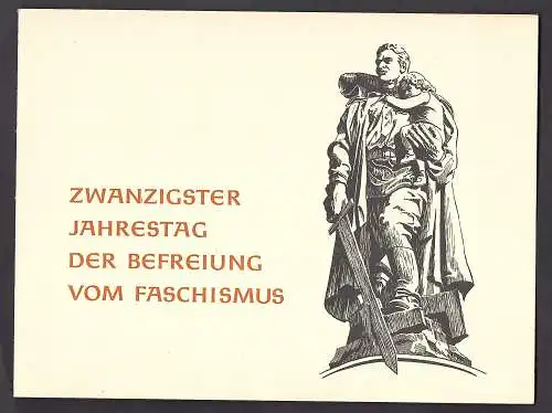 DDR - Gedenkblatt, 20 Jahrestag der Befreiung  vom Faschismus, D1965-1 b5