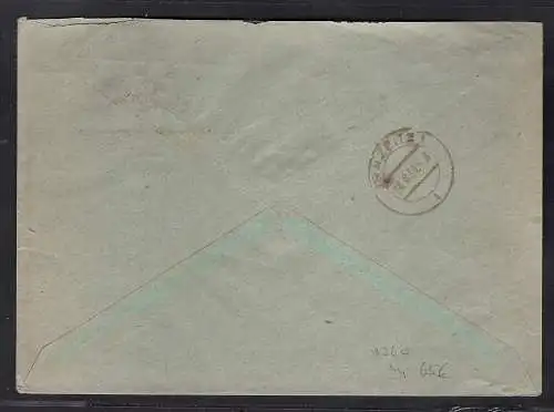 DDR. R-Fernbrief mit EF. Mi.-Nr. 260 mit Debria R-Zettel.