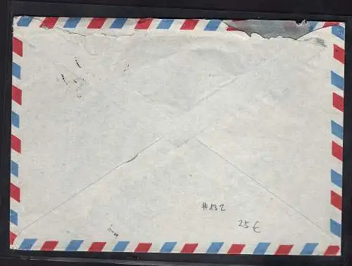 Bund Auslandbrief mit MeF. Mi.-Nr. 132