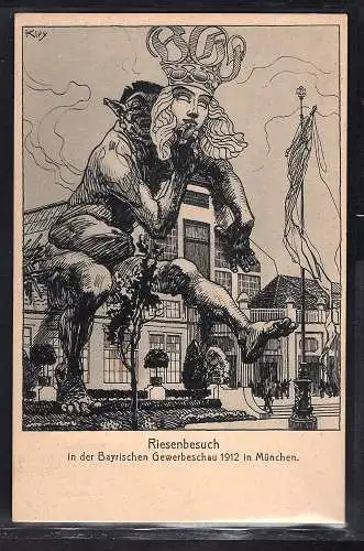 Bayern., Privatganzsache, Gewerbeschau 1912 PP27-C39/061a ungebraucht.