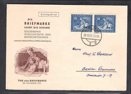 DDR FDC Mi.-Nr. 295 als Fernbrief gelaufen.