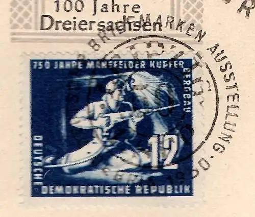 DDR. 1950 FDC. Mi.-Nr. 273 b