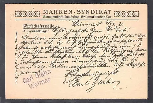 DR. Reklamekarte Schwaneberger Briefmarken Album