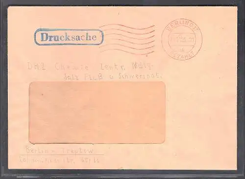 DDR. ZKD-Brief : Vorläufer mit rotem Stempel "ak"