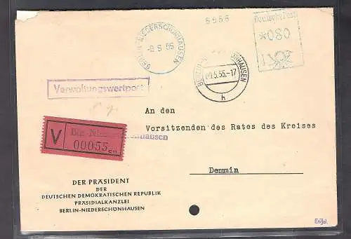 DDR: Verwaltungswertpost mit AFS.