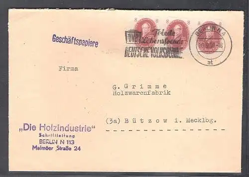 DDR. Fernbrief mit MeF. Mi.-Nr. 264